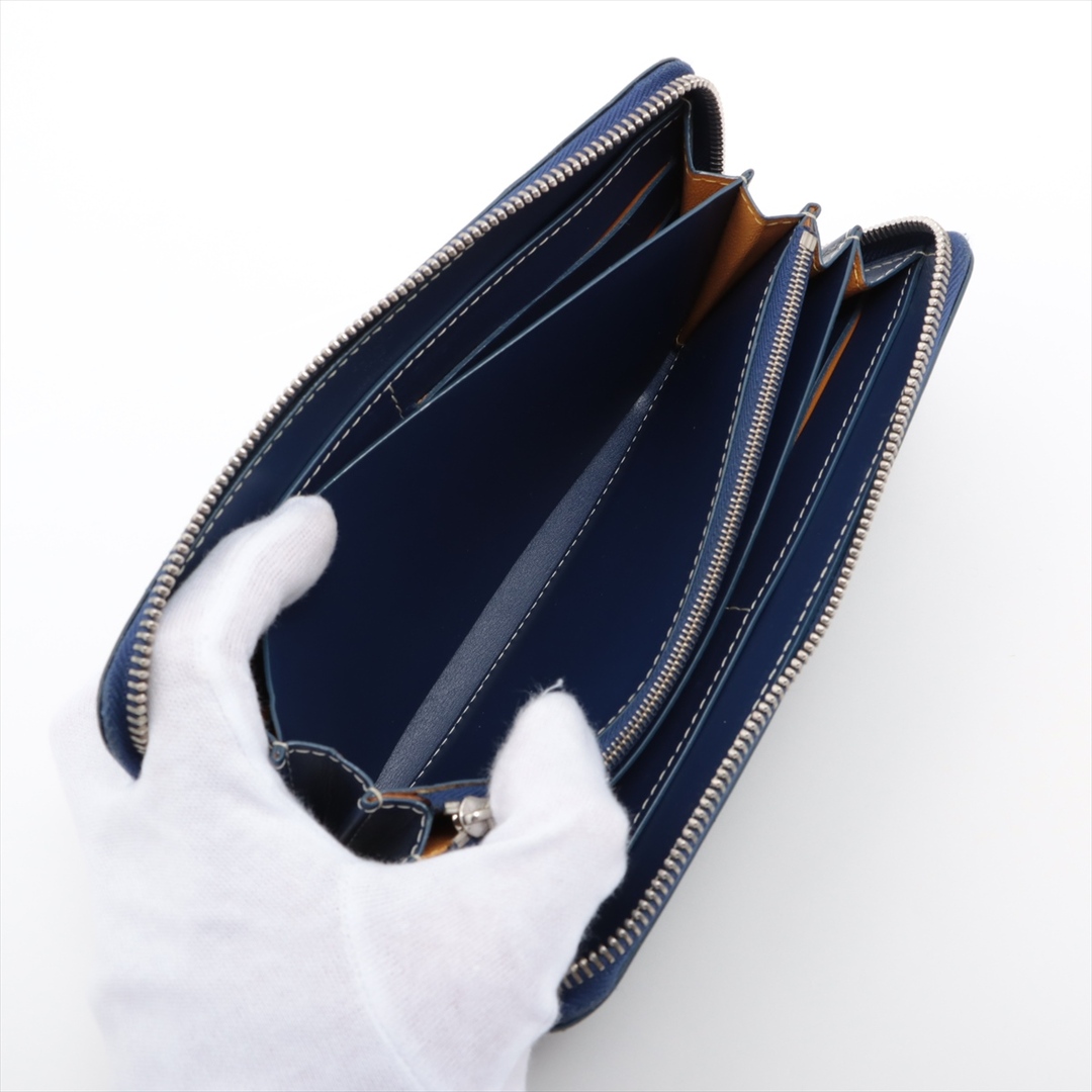 GOYARD(ゴヤール)のゴヤール マティニョン PVC×レザー  ネイビー ユニセックス 長財布 レディースのファッション小物(財布)の商品写真