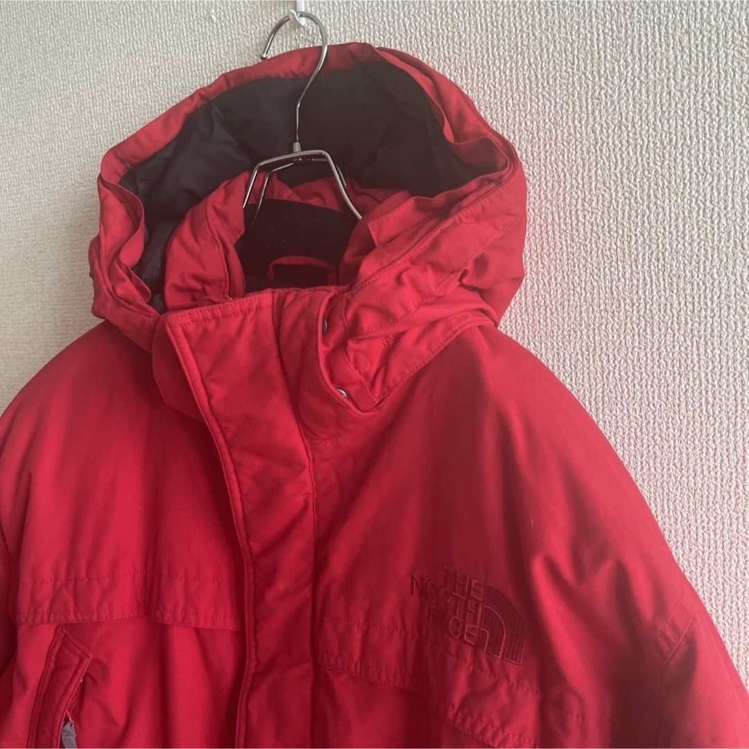 THE NORTH FACE(ザノースフェイス)のノースフェイス　ダウンジャケット　レッド　メンズXL メンズのジャケット/アウター(ダウンジャケット)の商品写真