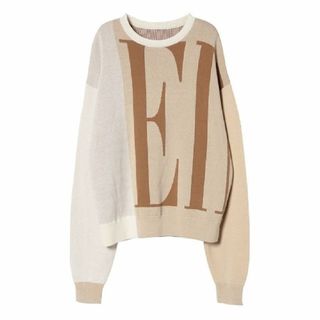 エイミーイストワール(eimy istoire)の新品　eimy istoire♡ロゴニット♡(ニット/セーター)