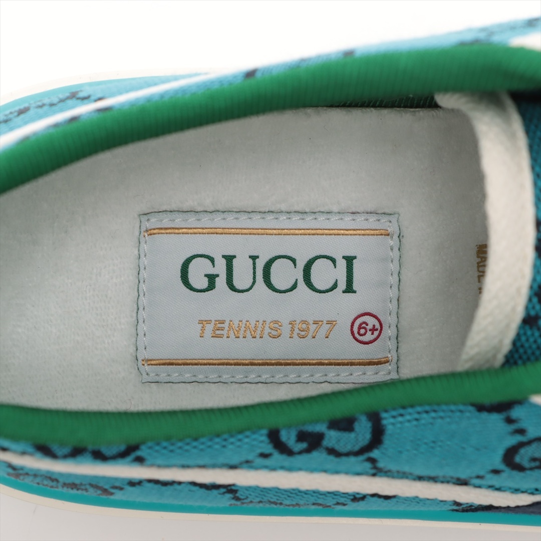 Gucci(グッチ)のグッチ テニス1977 キャンバス 6.5 ブルー メンズ スニーカー メンズの靴/シューズ(スニーカー)の商品写真