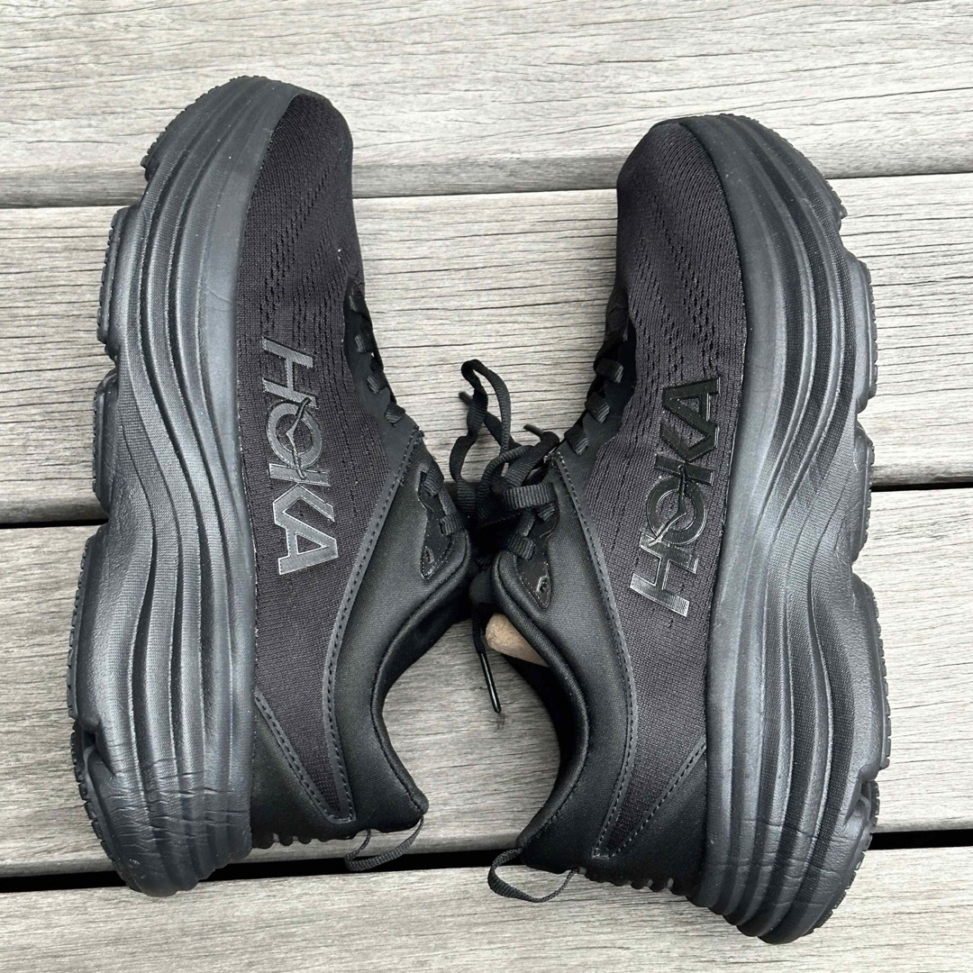 HOKA ONE ONE(ホカオネオネ)のホカオネオネ W BONDI 8 ブラック 24センチ 未使用 ホンダイ レディースの靴/シューズ(スニーカー)の商品写真