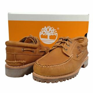 Timberland - TIMBERLAND ティンバーランド HANDSEWN BOAT SHOE AUTHENTIC 3EYE シューズ ブラウン サイズ8.5=26.5cm 正規品 / 33856