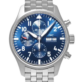 インターナショナルウォッチカンパニー(IWC)のパイロットウォッチ クロノグラフ プティプランス Ref.IW377717 中古品 メンズ 腕時計(腕時計(アナログ))