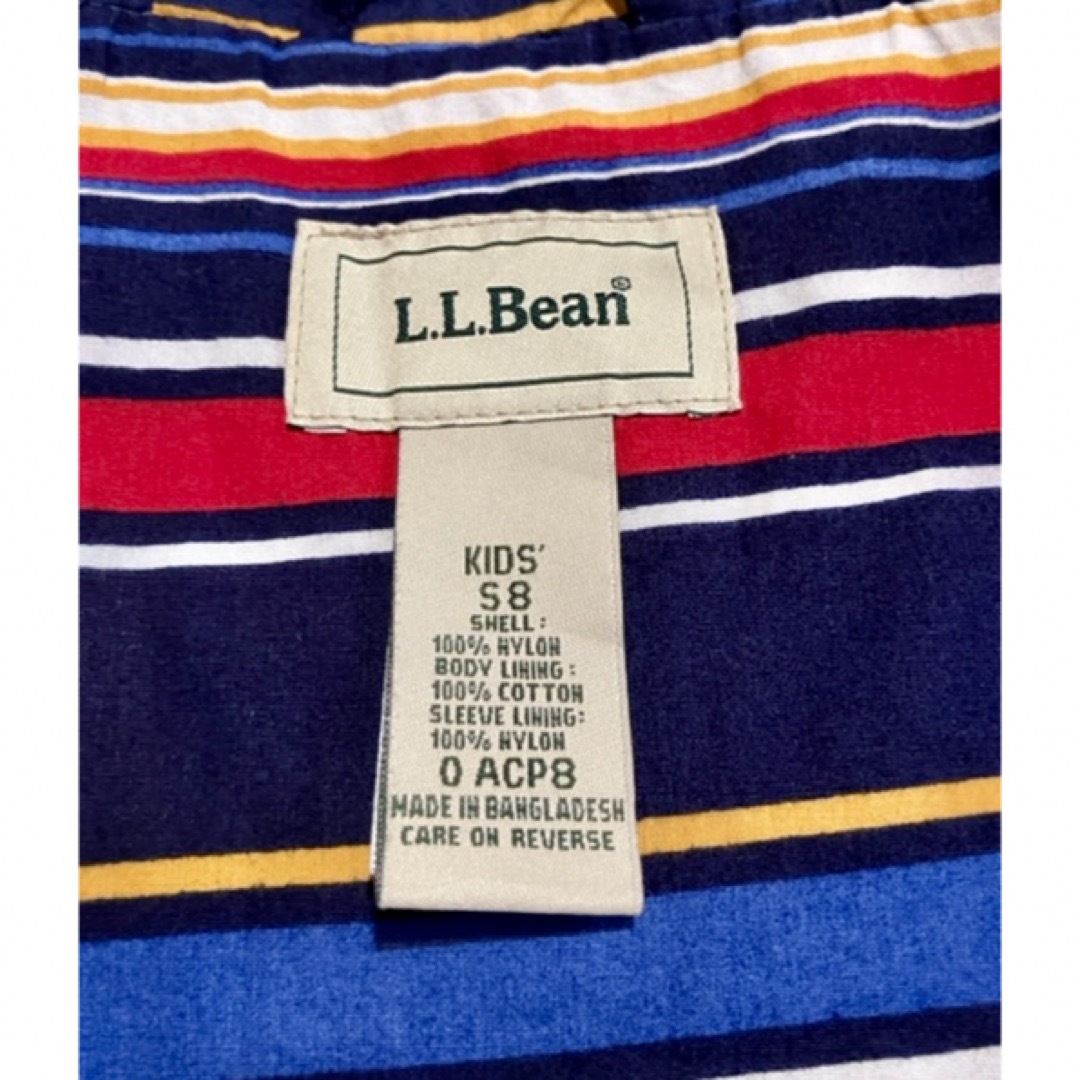 L.L.Bean(エルエルビーン)のビンテージLLbeanエルエルビーン ナイロンジャケット S8 キッズ/ベビー/マタニティのキッズ服男の子用(90cm~)(ジャケット/上着)の商品写真
