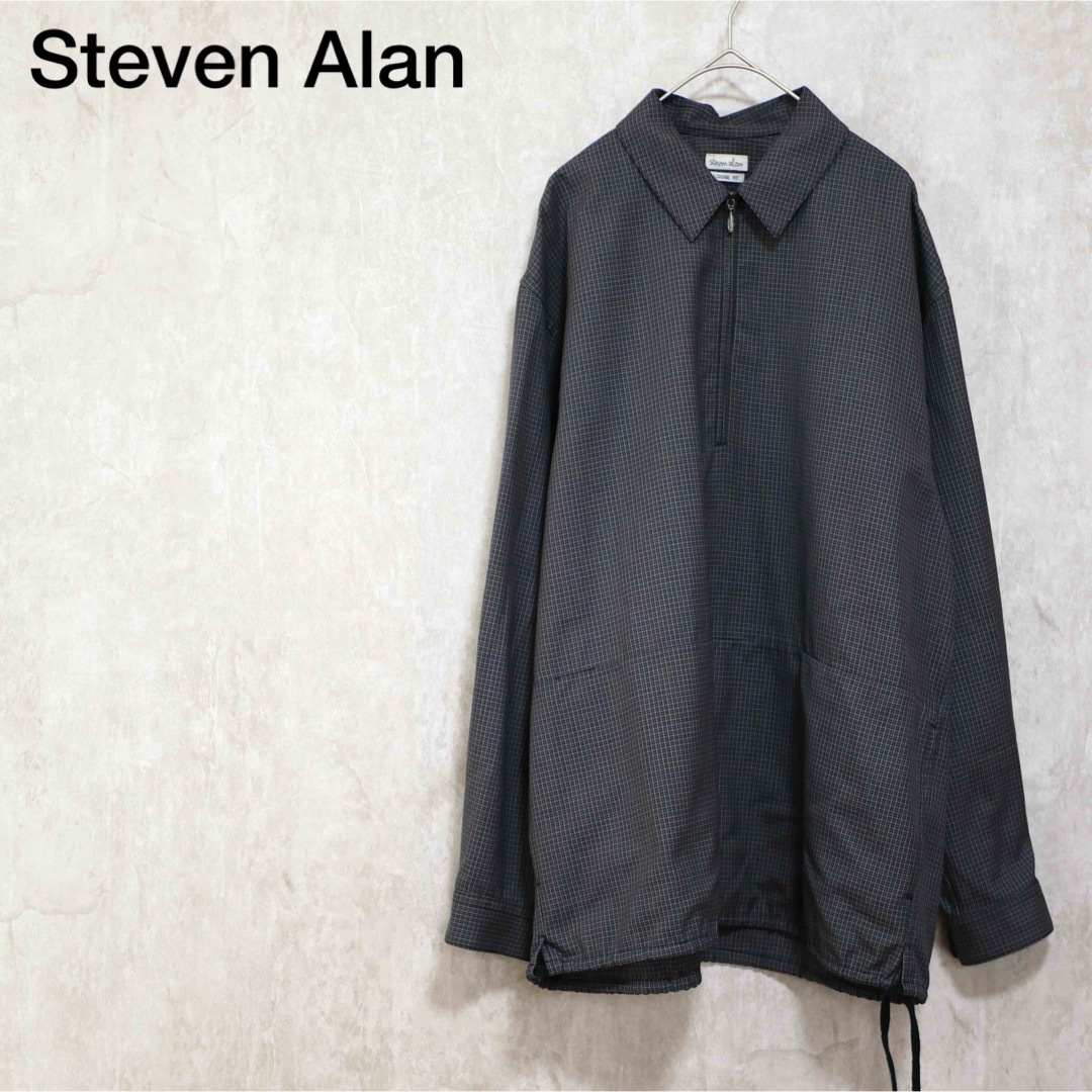 steven alan(スティーブンアラン)の美品 Steven Alan メリノウール ハーフジップ プルオーバーシャツ メンズのトップス(シャツ)の商品写真