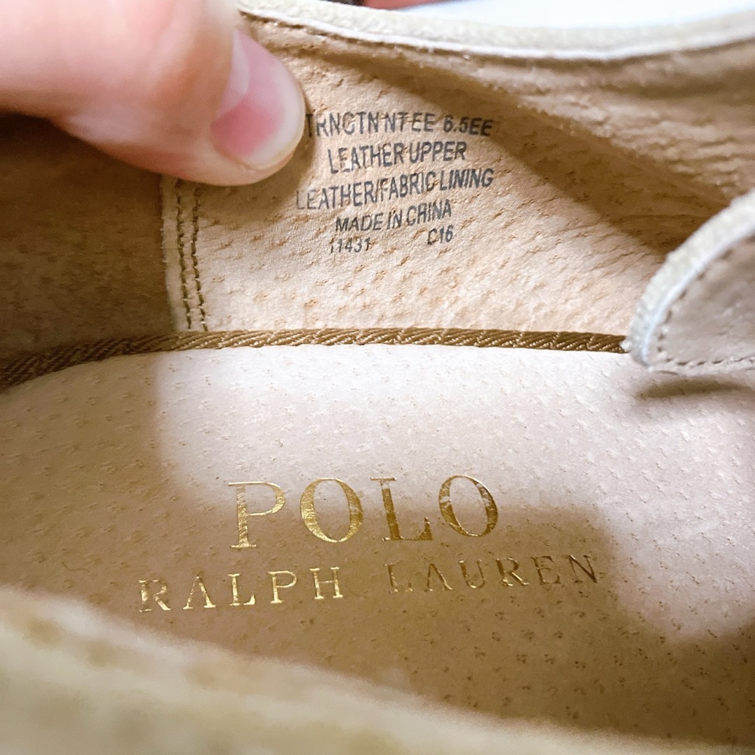 POLO RALPH LAUREN(ポロラルフローレン)のポロラルフローレンスエードダービーシューズ US 6.5EE  メンズシューズ メンズの靴/シューズ(スニーカー)の商品写真