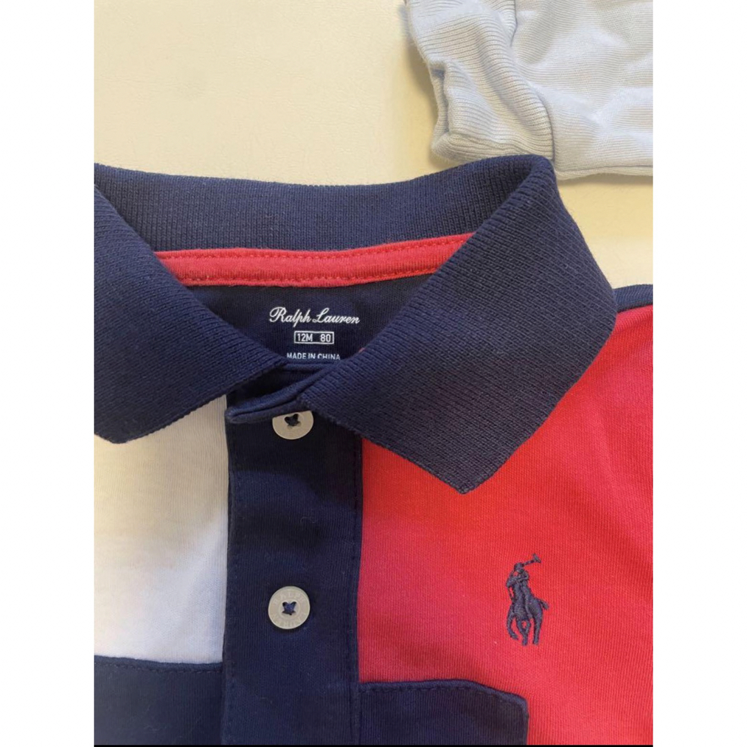 Ralph Lauren(ラルフローレン)のラルフローレン　ロンパース　半袖　長袖　12m 80cm キッズ/ベビー/マタニティのベビー服(~85cm)(ロンパース)の商品写真