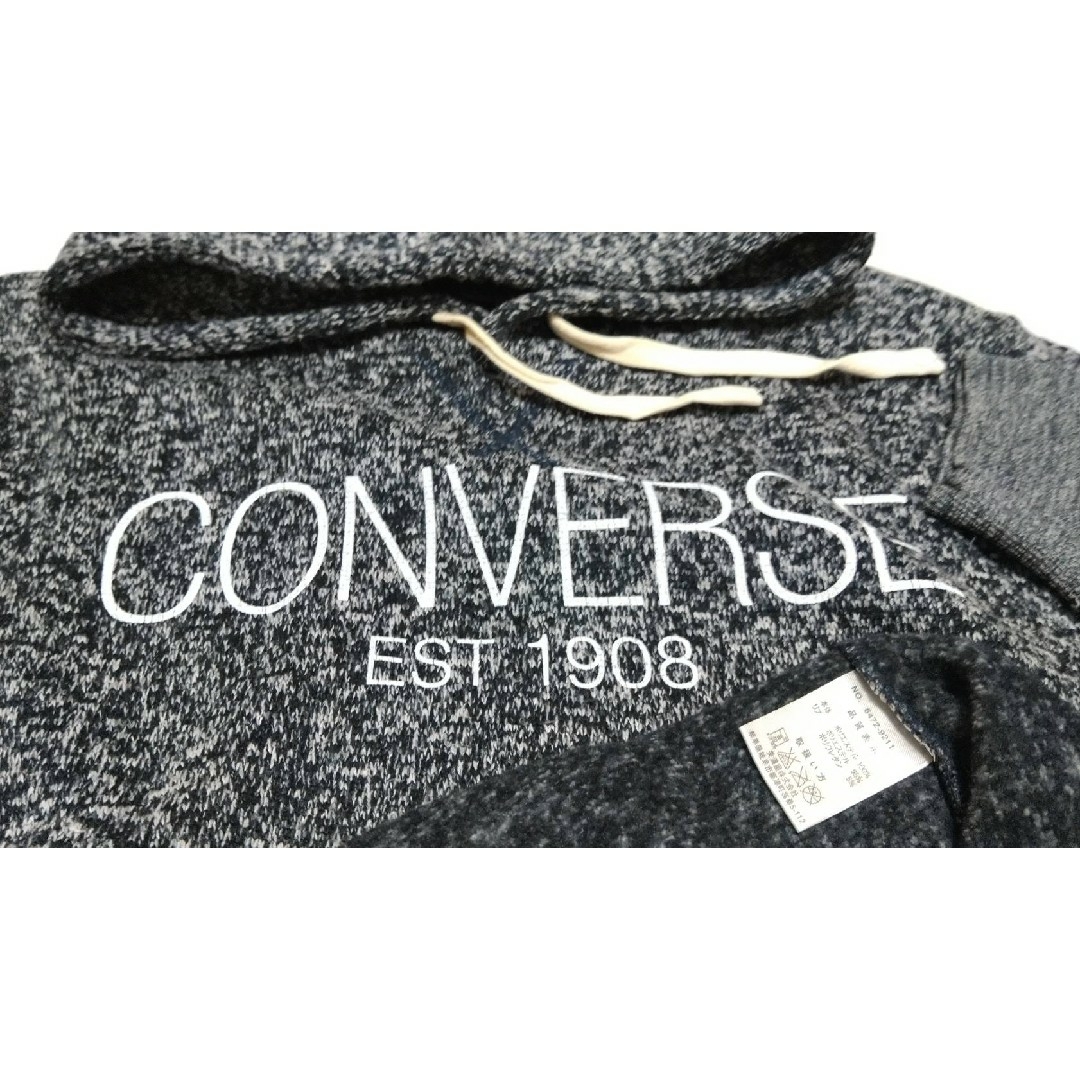 CONVERSE(コンバース)の【ほぼ未使用】CONVERSEパーカー  NAVY アメカジ 霜ふり スケボー メンズのトップス(パーカー)の商品写真