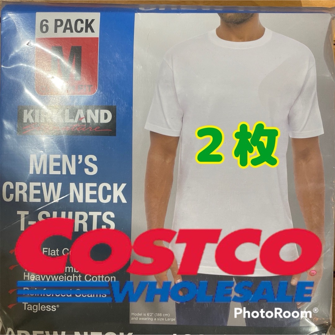 KIRKLAND(カークランド)のコストコカークランド メンズ白Tシャツ M メンズのトップス(Tシャツ/カットソー(半袖/袖なし))の商品写真