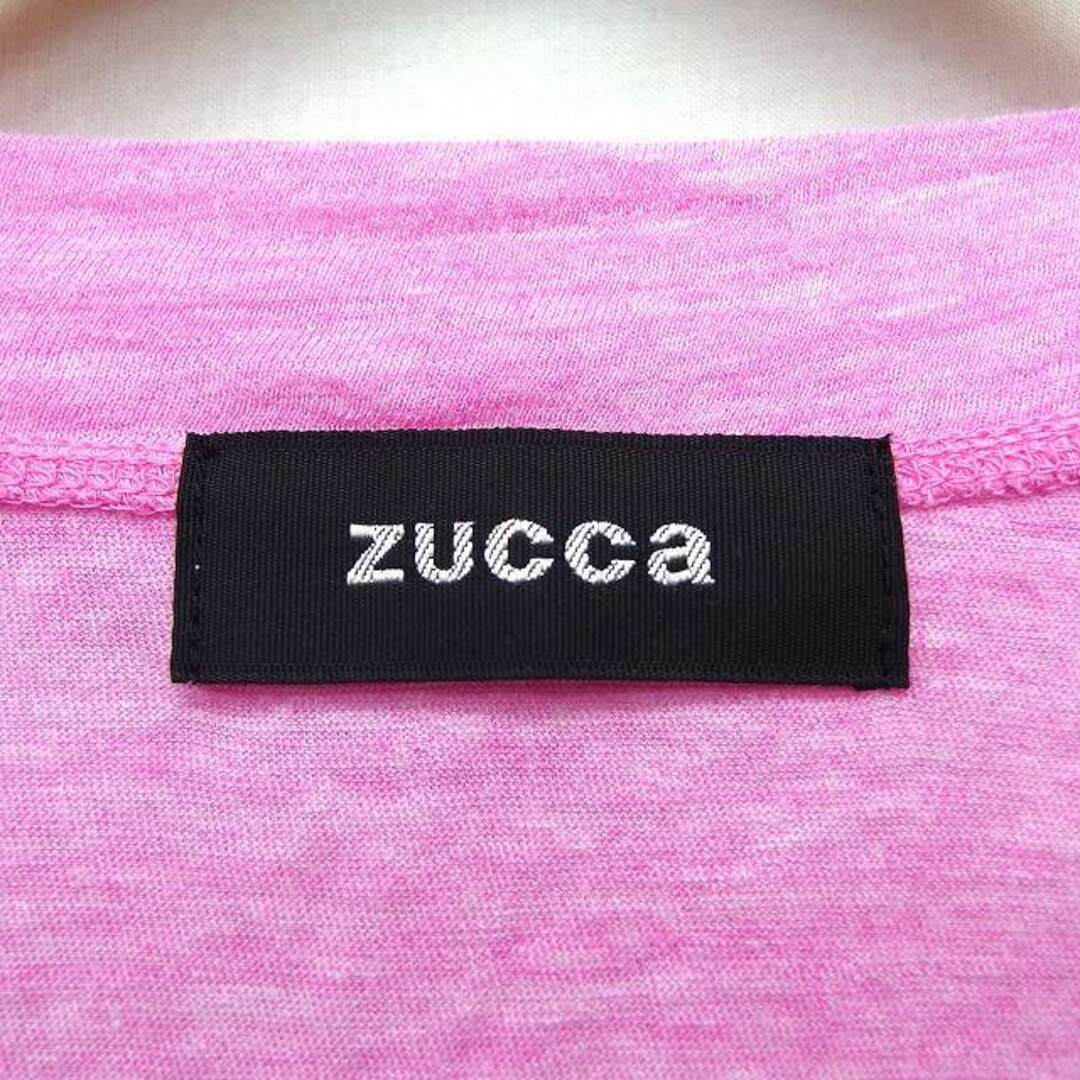 ZUCCa(ズッカ)のズッカ zucca トッパー カーディガン シンプル フリル 長袖 綿混 M レディースのトップス(カーディガン)の商品写真