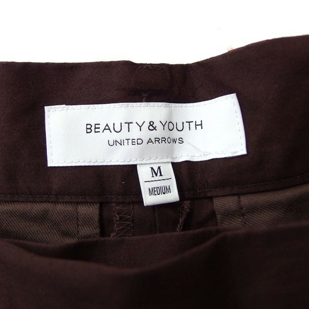 BEAUTY&YOUTH UNITED ARROWS(ビューティアンドユースユナイテッドアローズ)のB&Y ユナイテッドアローズ タック ワイドパンツ 無地 フルレングス コットン レディースのパンツ(その他)の商品写真