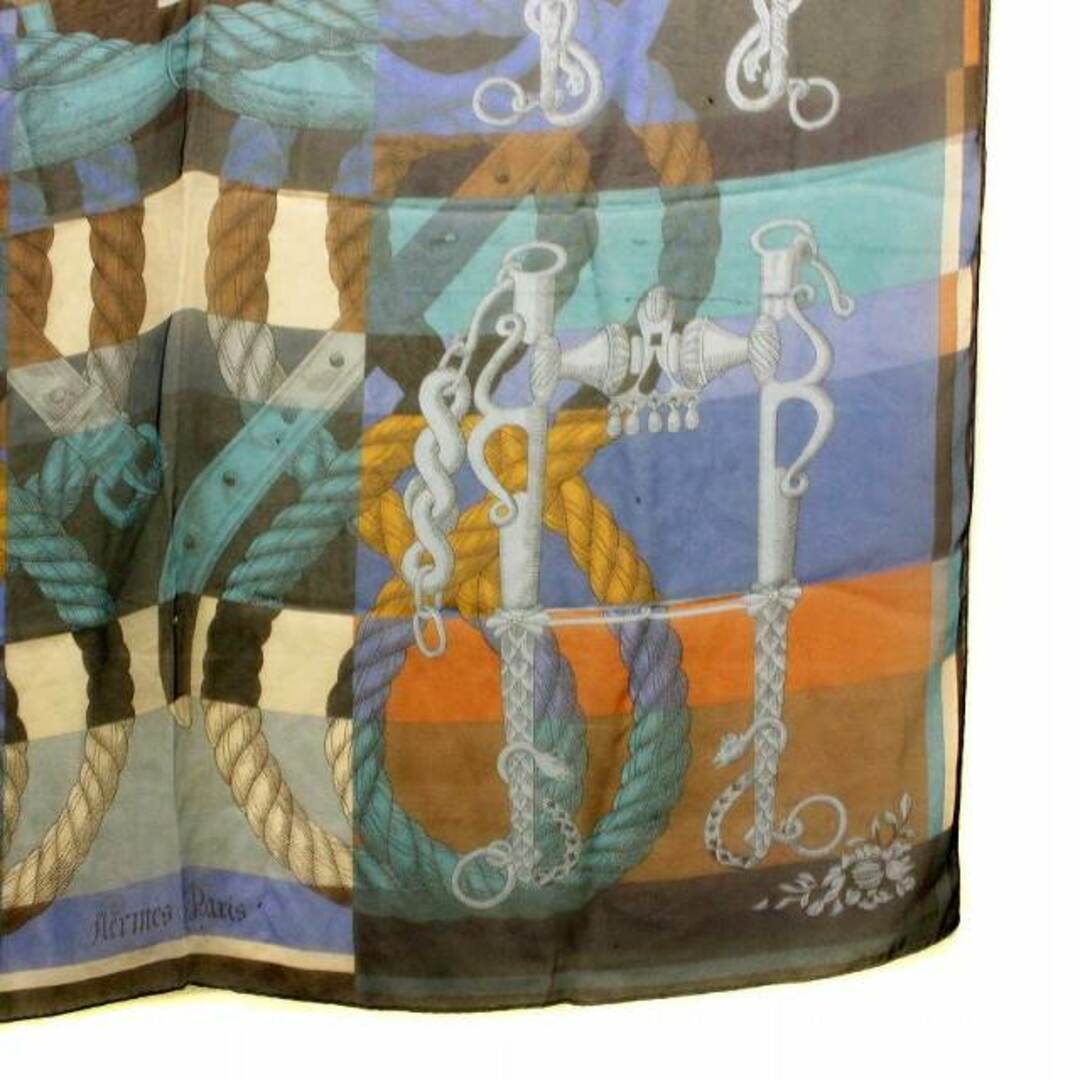 Hermes(エルメス)のエルメス デッラカヴァッレリア スカーフ カレ140 シルク モスリン生地 レディースのファッション小物(バンダナ/スカーフ)の商品写真