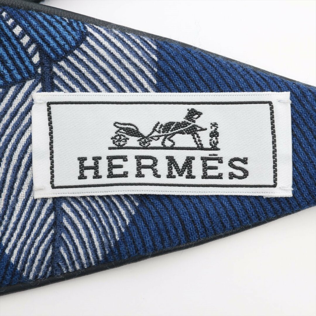 Hermes(エルメス)のエルメス ヘアバンド ラムスキン  ブルー レディース その他小物 レディースのファッション小物(その他)の商品写真