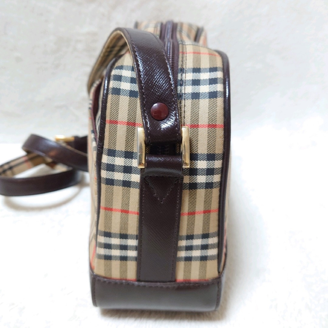 BURBERRY(バーバリー)のバーバリー　ショルダーバッグ　ノバチェック　シャドーホース　キャンパス　レザー レディースのバッグ(ショルダーバッグ)の商品写真