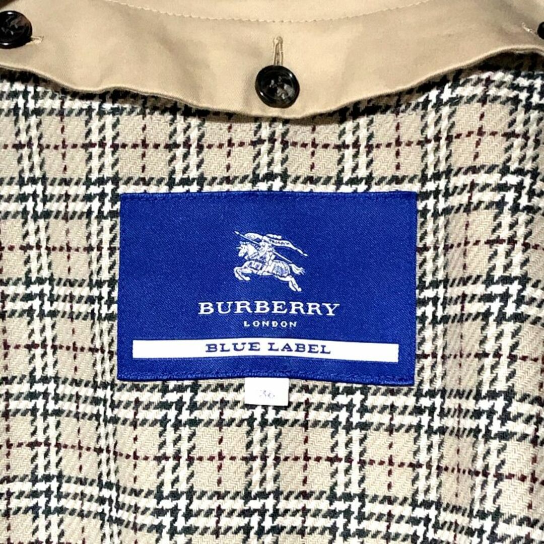 BURBERRY BLUE LABEL(バーバリーブルーレーベル)のバーバリーブルーレーベル ライナー付きトレンチコート 36 BURBERRY レディースのジャケット/アウター(トレンチコート)の商品写真