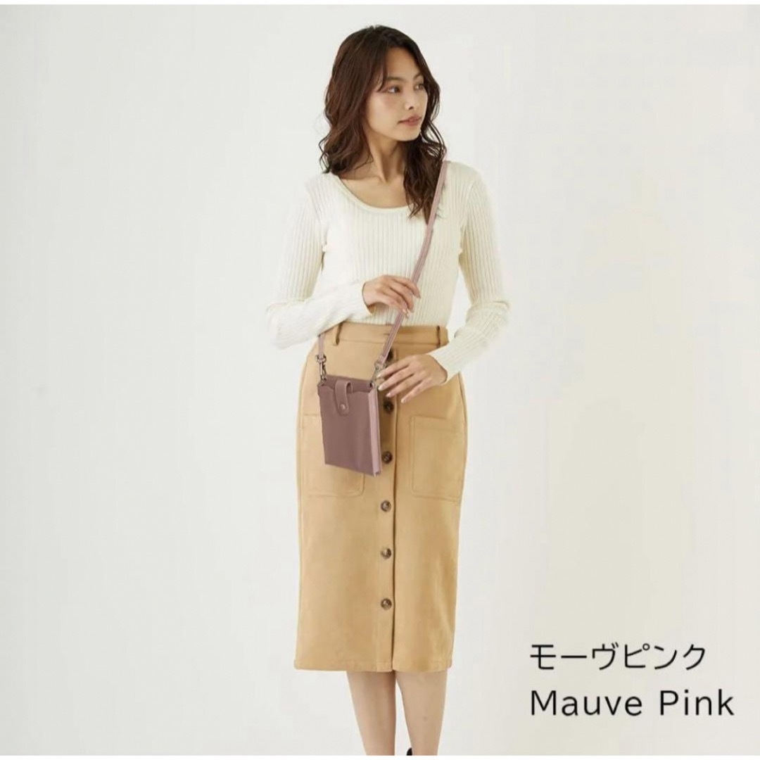 【新品】LASSE MOA スマホポーチ ショルダーバッグ ポシェット ピンク レディースのバッグ(ショルダーバッグ)の商品写真