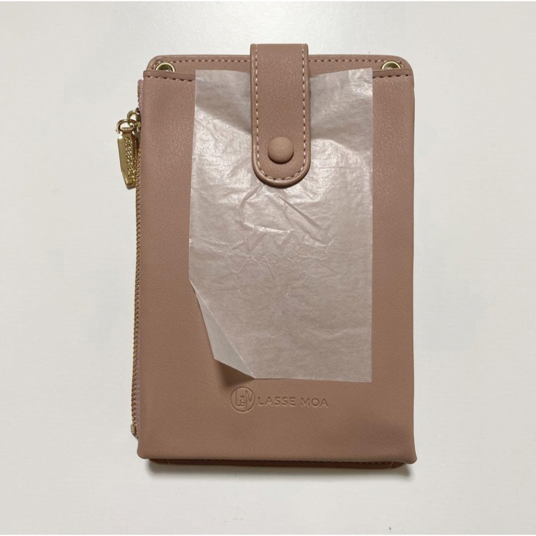【新品】LASSE MOA スマホポーチ ショルダーバッグ ポシェット ピンク レディースのバッグ(ショルダーバッグ)の商品写真