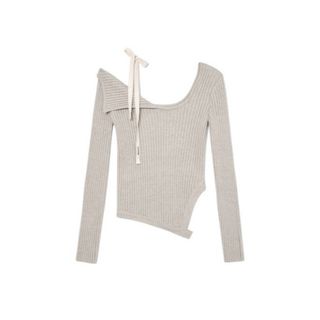 【GLOWNY】グロウニー ISA ASYMMETRICAL KNIT TOP(ニット/セーター)