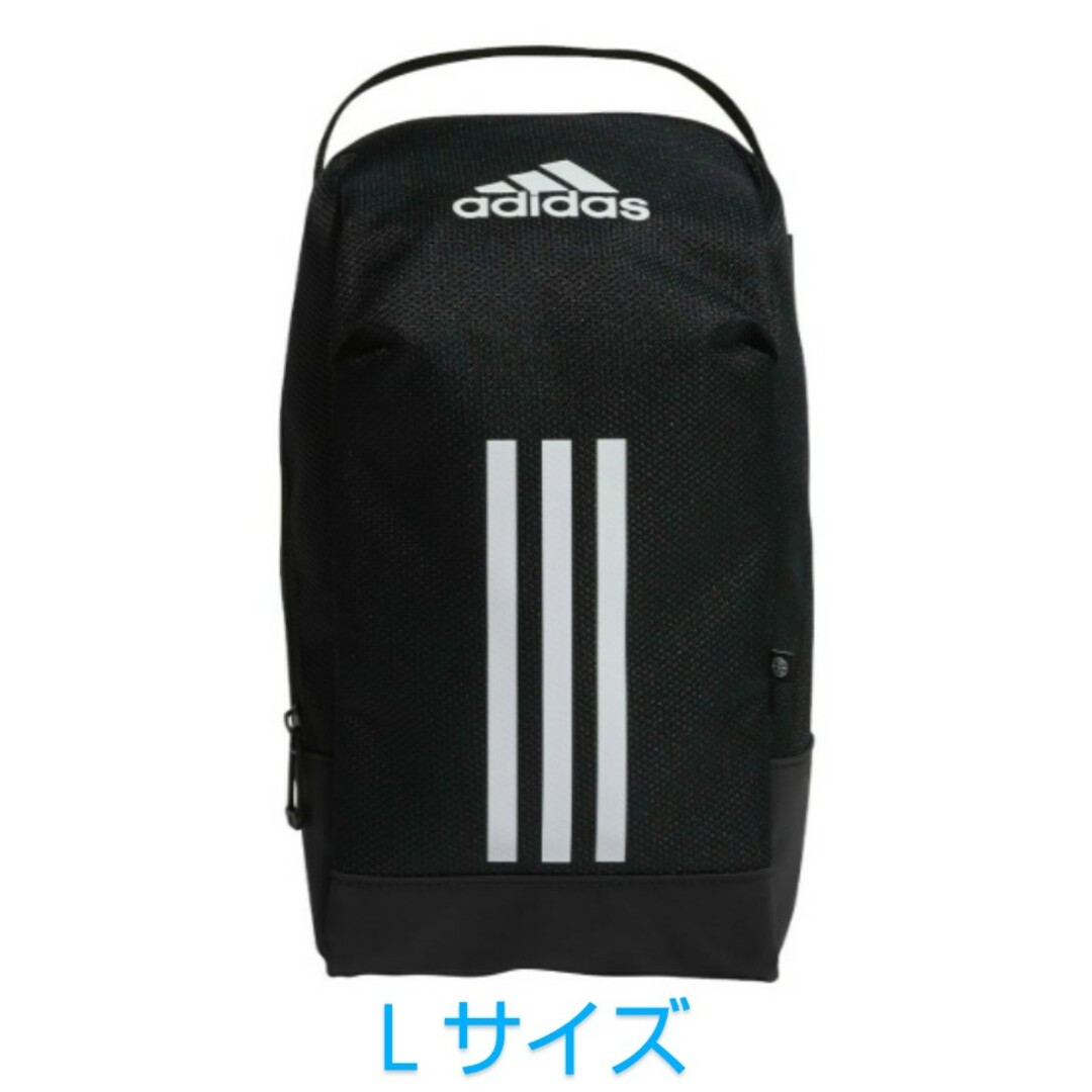 adidas(アディダス)の新品★アディダス★シューズケース★シューズバッグ★adidas★ブラック★Ｌ スポーツ/アウトドアのスポーツ/アウトドア その他(その他)の商品写真