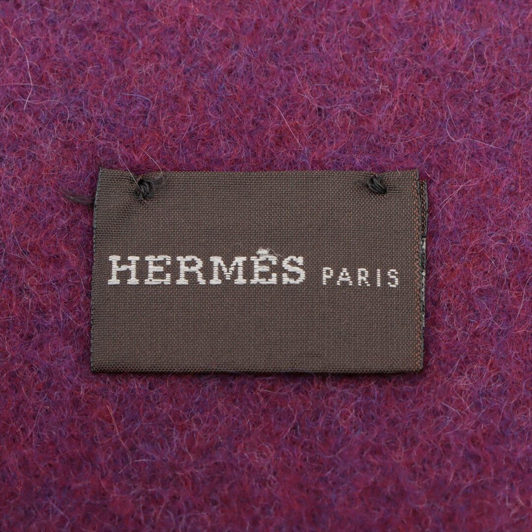 Hermes(エルメス)のエルメス ロゴ カシミヤ  パープル ユニセックス その他ファッション雑貨 レディースのファッション小物(その他)の商品写真