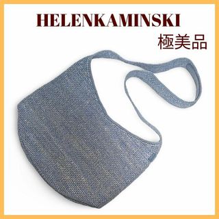 ヘレンカミンスキー(HELEN KAMINSKI)の【極美品】HELENKAMINSKIヘレンカミンスキー　ラフィアショルダーバック(ショルダーバッグ)