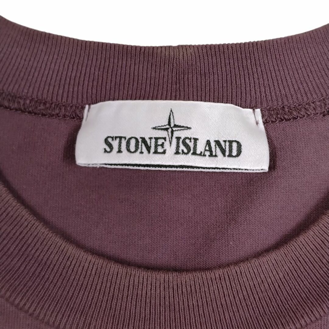 STONE ISLAND(ストーンアイランド)のSTONE ISLAND ストーンアイランド 品番 761563750 クルーネック 長袖Ｔシャツ パープル系 サイズL 正規品 / 33866 メンズのトップス(Tシャツ/カットソー(七分/長袖))の商品写真