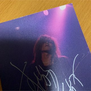 LUNA SEA SUGIZOインディーズ時代直筆サイン入りライブ写真(ミュージシャン)