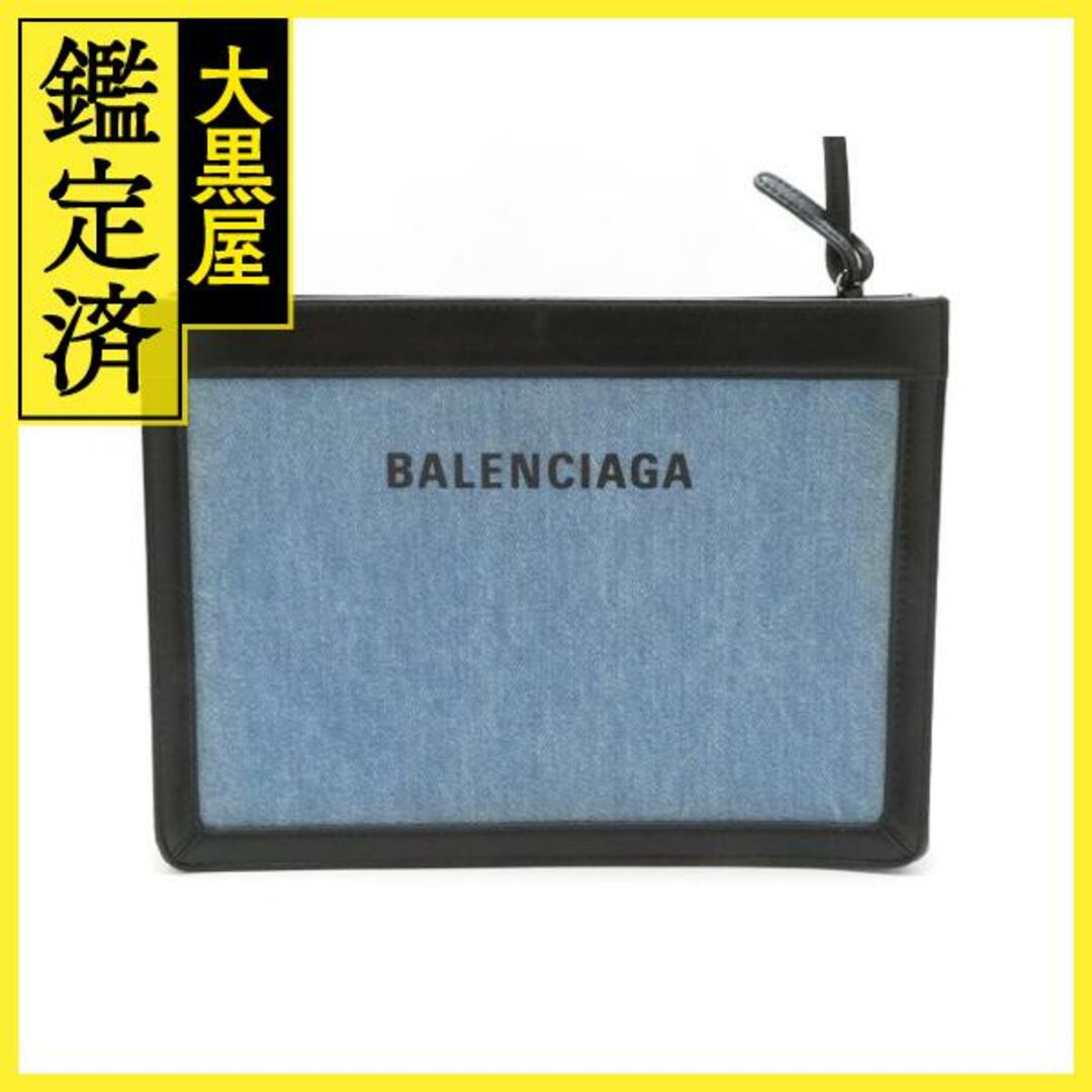 Balenciaga(バレンシアガ)のバレンシアガ ネイビーポシェット ブルー/ブラック デニム/レザー【430】 レディースのバッグ(ショルダーバッグ)の商品写真