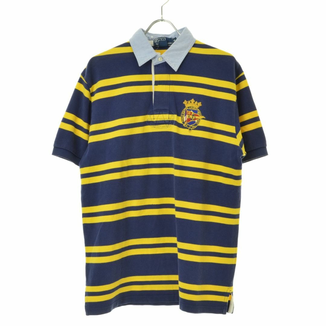 POLO RALPH LAUREN(ポロラルフローレン)の【POLORALPHLAUREN】ボーダー柄ナンバリングラガー半袖シャツ メンズのトップス(シャツ)の商品写真