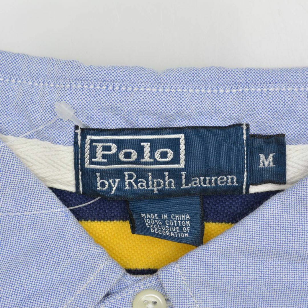 POLO RALPH LAUREN(ポロラルフローレン)の【POLORALPHLAUREN】ボーダー柄ナンバリングラガー半袖シャツ メンズのトップス(シャツ)の商品写真