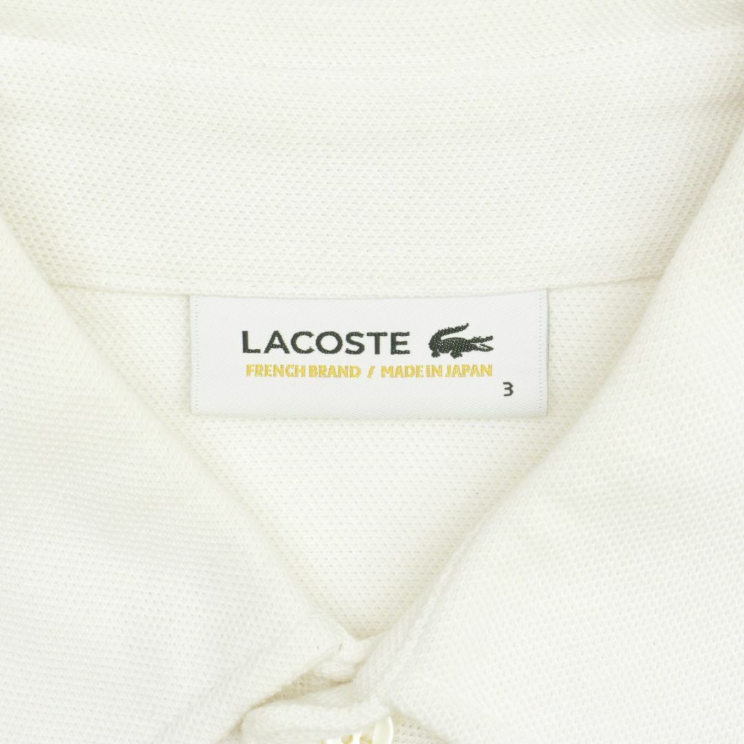 LACOSTE(ラコステ)の【LACOSTE】日本製 ボタンダウン BIZ-POLO半袖ポロシャツ レディースのトップス(ポロシャツ)の商品写真