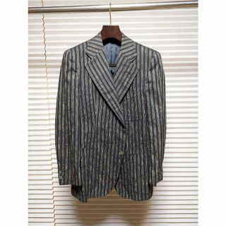 春夏 英国頂点 Chester Barrie シルク ジャケット Mサイズ 黒(テーラードジャケット)