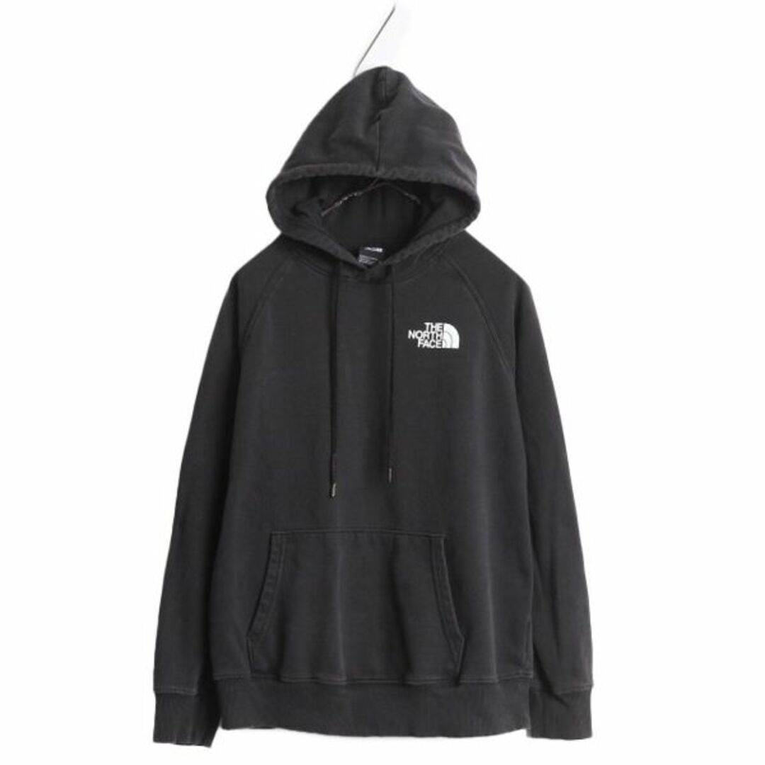 THE NORTH FACE(ザノースフェイス)のノースフェイス 両面 プリント スウェット フード パーカー レディース M / The North Face プルオーバー 裏起毛 トレーナー アウトドア 黒 レディースのトップス(パーカー)の商品写真