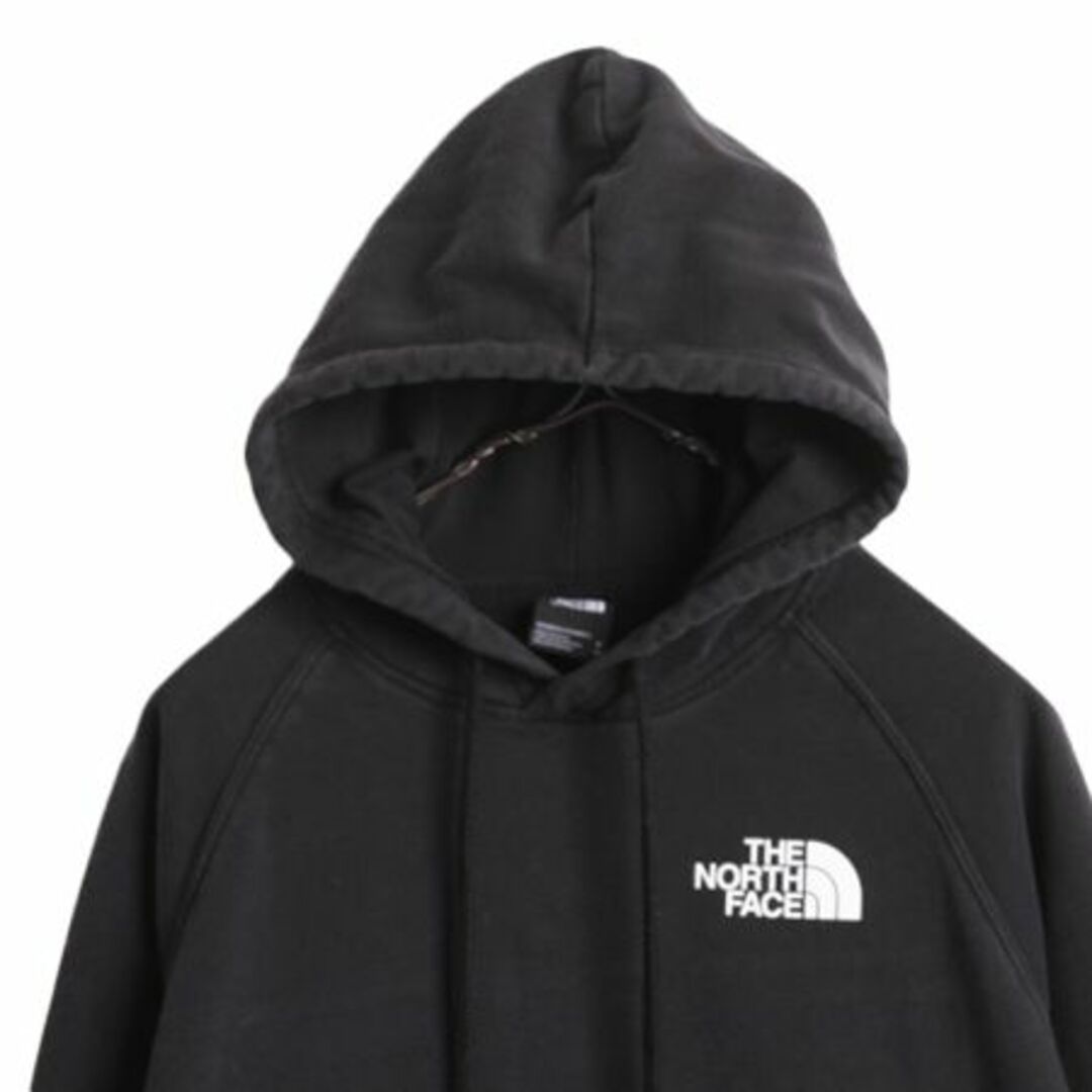 THE NORTH FACE(ザノースフェイス)のノースフェイス 両面 プリント スウェット フード パーカー レディース M / The North Face プルオーバー 裏起毛 トレーナー アウトドア 黒 レディースのトップス(パーカー)の商品写真