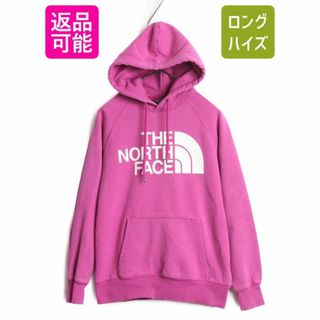 ザノースフェイス(THE NORTH FACE)のノースフェイス プリント スウェット フード パーカー レディース XS / 古着 The North Face アウトドア トレーナー プルオーバー 裏起毛(パーカー)