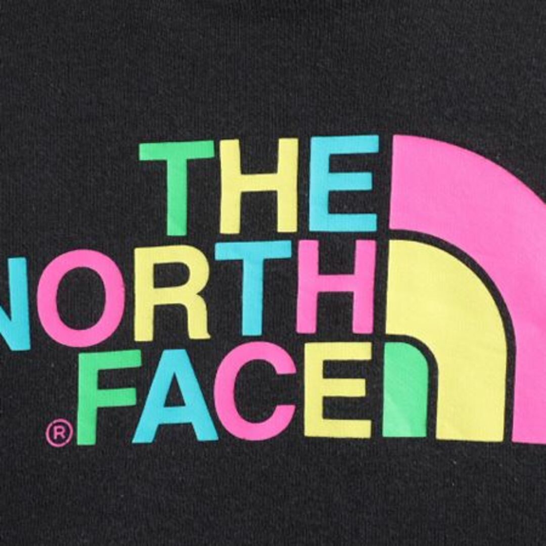 THE NORTH FACE(ザノースフェイス)のノースフェイス プリント スウェット フード パーカー レディース S / The North Face アウトドア トレーナー 裏起毛 薄手 プルオーバー 黒 レディースのトップス(パーカー)の商品写真