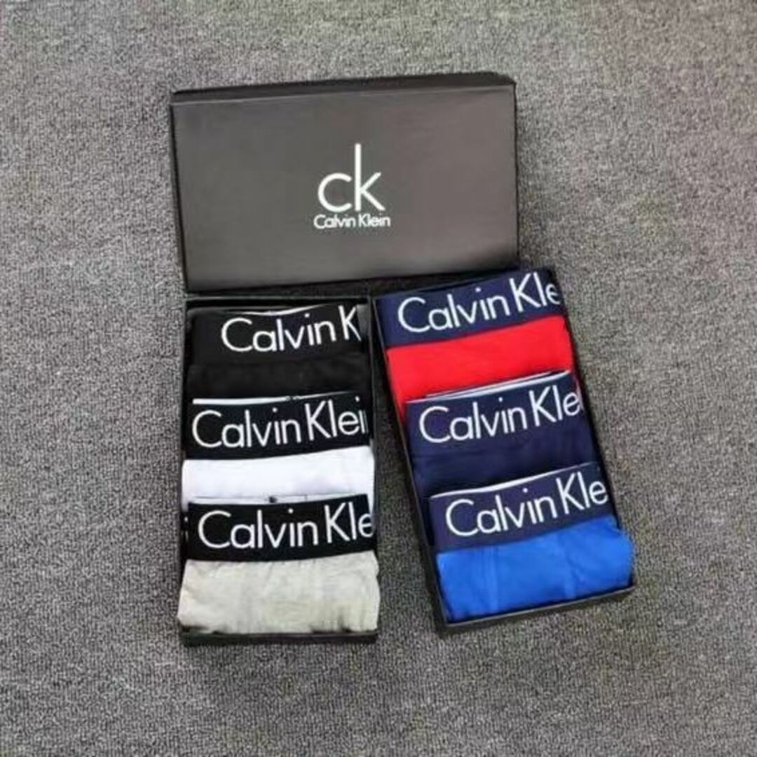 ck Calvin Klein(シーケーカルバンクライン)のカルバンクライン　ボクサーパンツセット　M　6点6カラー メンズのアンダーウェア(ボクサーパンツ)の商品写真