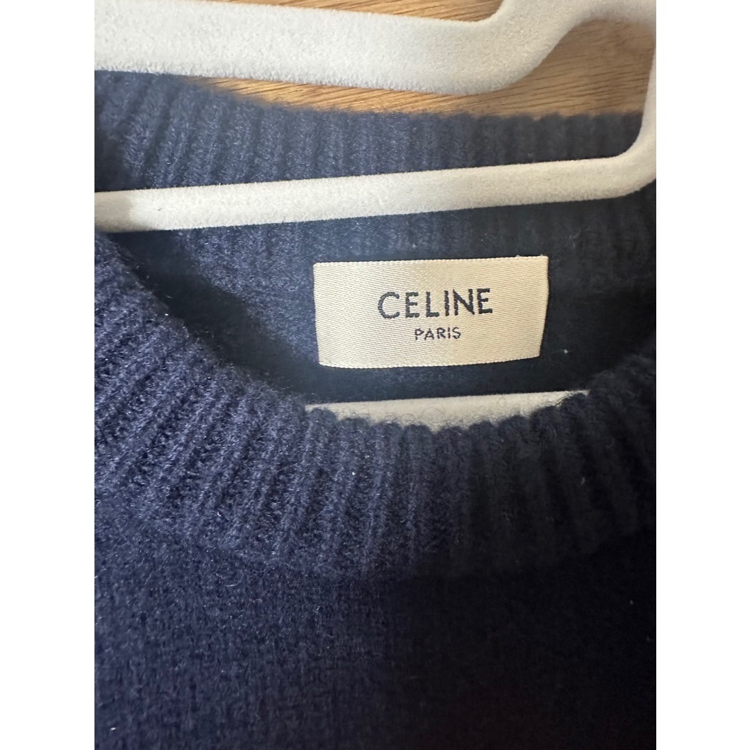 celine(セリーヌ)のセリーヌ　トリオンフ クルーネックセーター / ウール＆カシミア ネイビー メンズのトップス(ニット/セーター)の商品写真