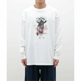 ベーセーストック(B.C STOCK)の【ホワイト】DOG ASSORTED ロンT(その他)