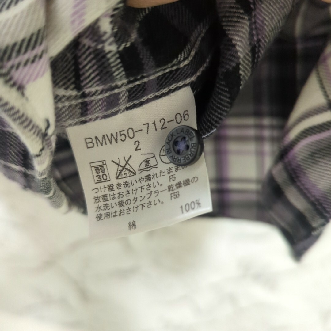 BURBERRY BLACK LABEL(バーバリーブラックレーベル)のBURBERRY BLACK LABEL シャツ チェック ホースロゴ メンズのトップス(シャツ)の商品写真