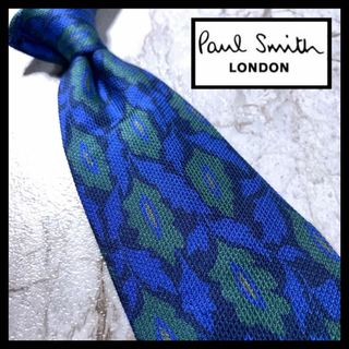 ポールスミス(Paul Smith)のポールスミス ロンドン ブランド ネクタイ ボタニカル 花柄 青 ネイビー(ネクタイ)