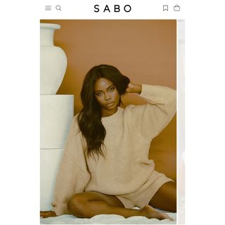 sabo skirt ニット　セット　キャメル　新品