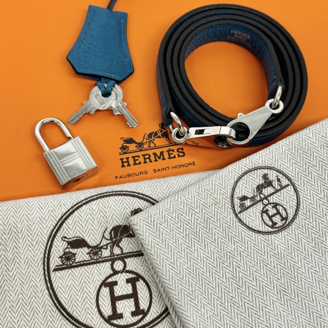 Hermes(エルメス)のエルメス ケリー28 ヴェルソ トリヨンクレマンス バッグ トートバッグ ショルダーバッグ ブルーイズミール ブルー レディースのバッグ(トートバッグ)の商品写真