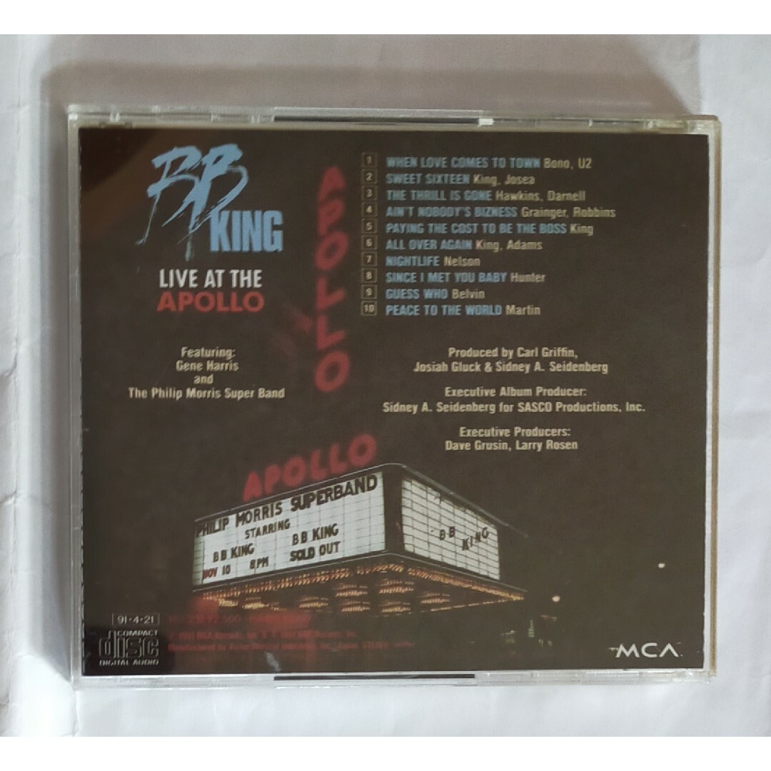 ブルース歴史的名盤CD B.B.KINGライブアットジアポロ B.B.キングU2 エンタメ/ホビーのCD(ブルース)の商品写真