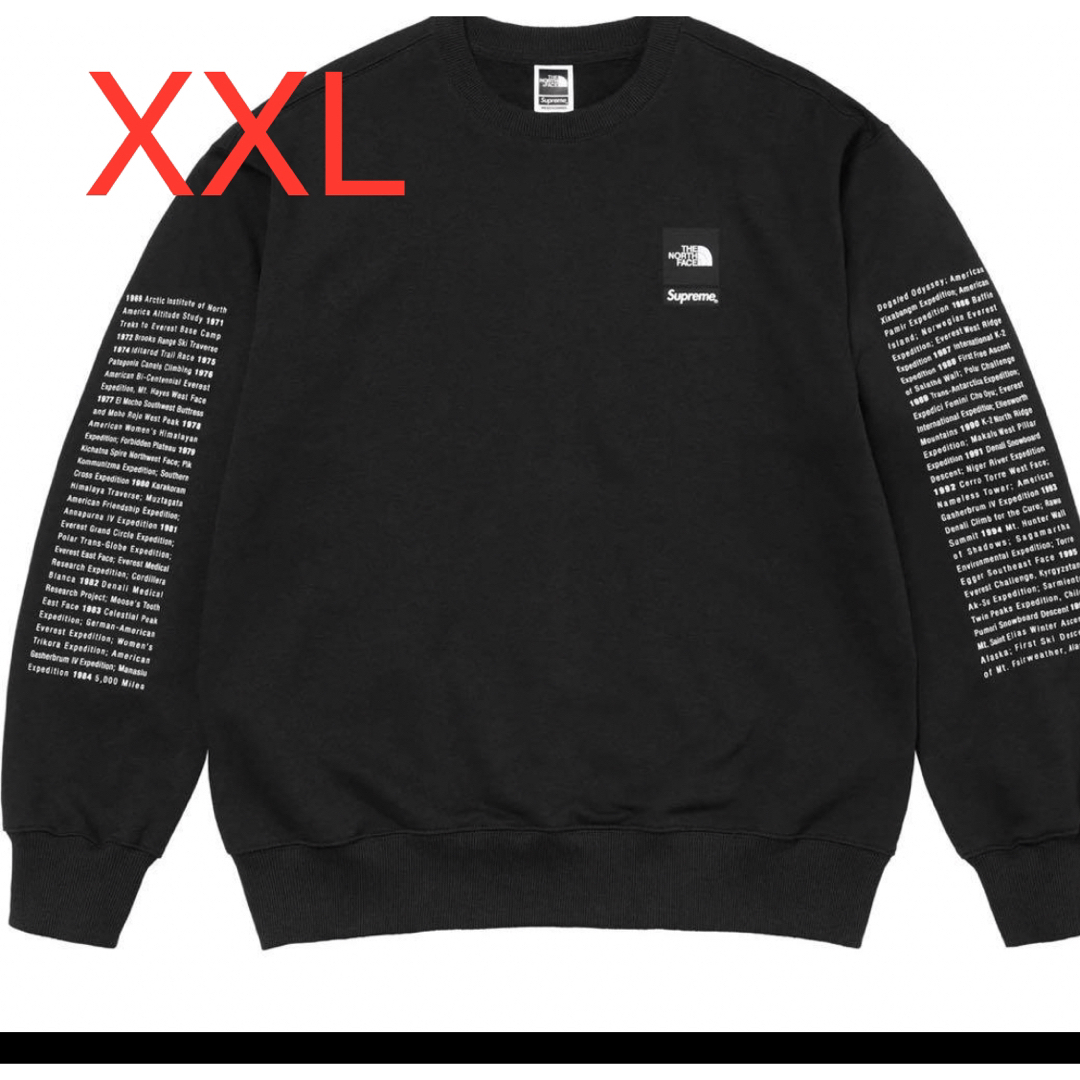 Supreme(シュプリーム)のSupreme®/The North Face® Crewneck 黒 XXL メンズのトップス(スウェット)の商品写真