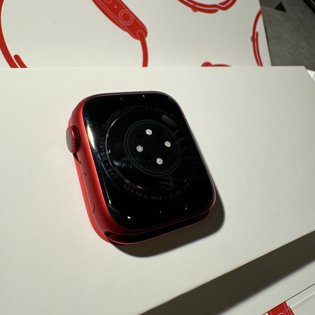 Apple Watch(アップルウォッチ)のApple Watch Series 9 45mm PRODUCT RED スマホ/家電/カメラのスマホアクセサリー(その他)の商品写真