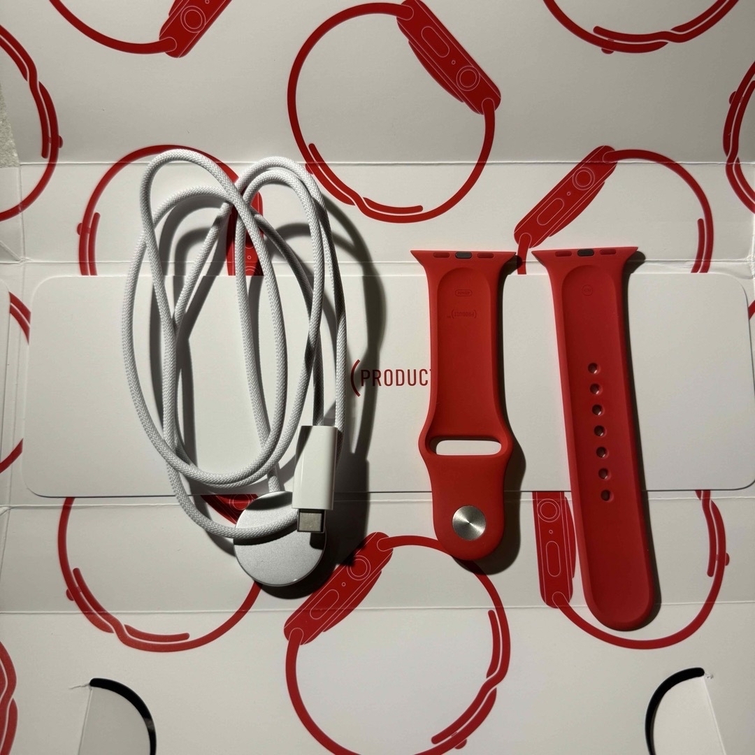 Apple Watch(アップルウォッチ)のApple Watch Series 9 45mm PRODUCT RED スマホ/家電/カメラのスマホアクセサリー(その他)の商品写真