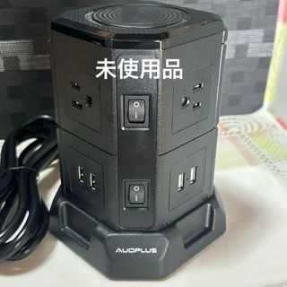 【特価セール】タワー型 5m usb コンセント Type-C付 延長コード(PC周辺機器)