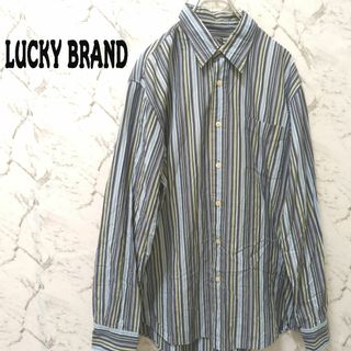 ラッキーブランド(Lucky Brand)のLUCKY BRAND ストライプシャツ XXL(シャツ)