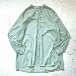 BEAUTY&YOUTH UNITED ARROWS - 【ビューティーアンドユース ユナイテッドアローズ】綿 シアー バンドカラーシャツ